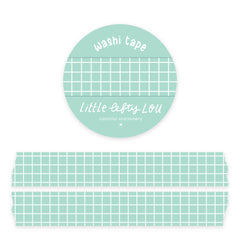 Washi tape - Quadrillé menthe