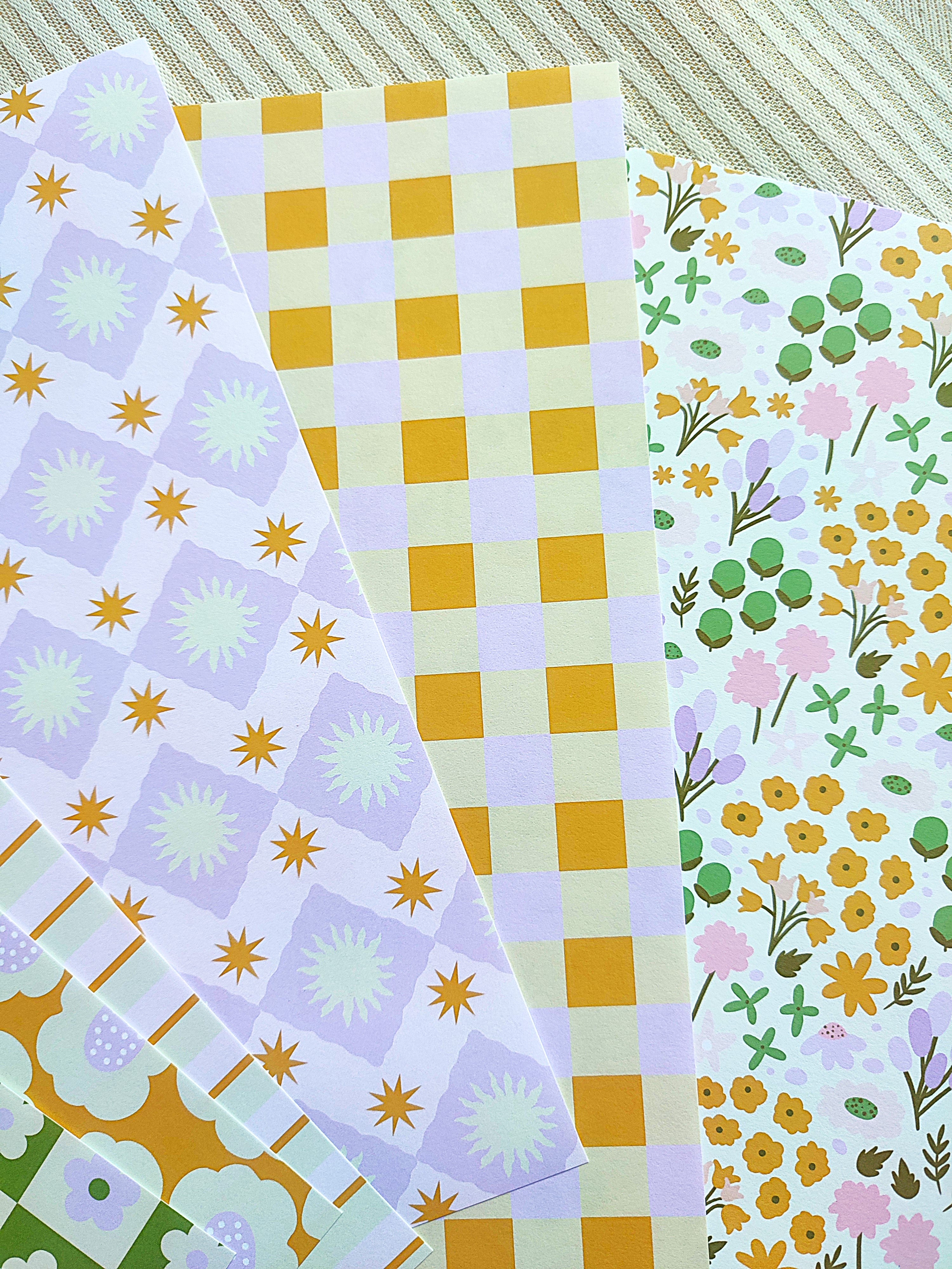 Set de papiers N°2 pour journaling/scrapbooking - 10 feuilles A5