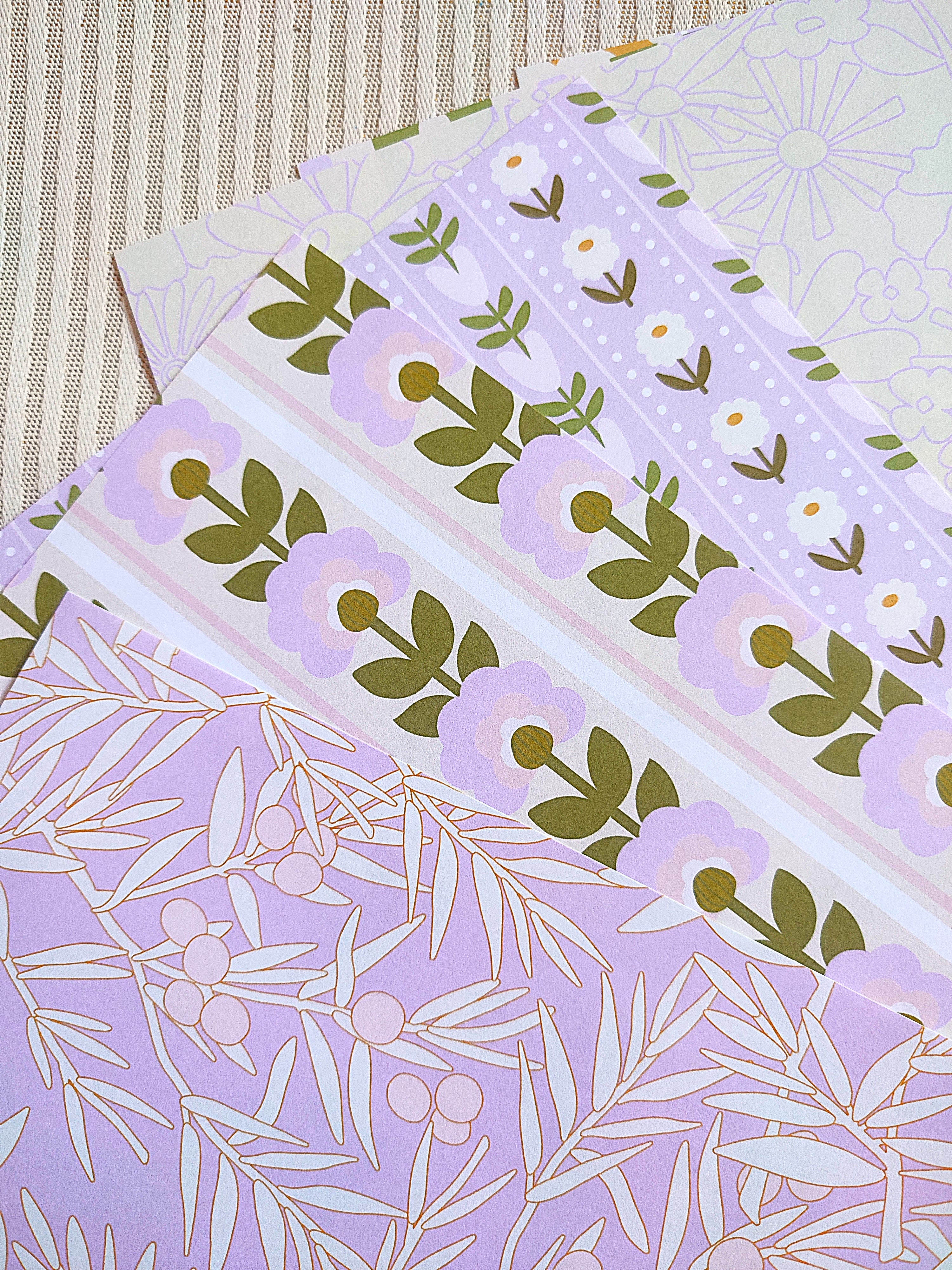 Set de papiers N°2 pour journaling/scrapbooking - 10 feuilles A5