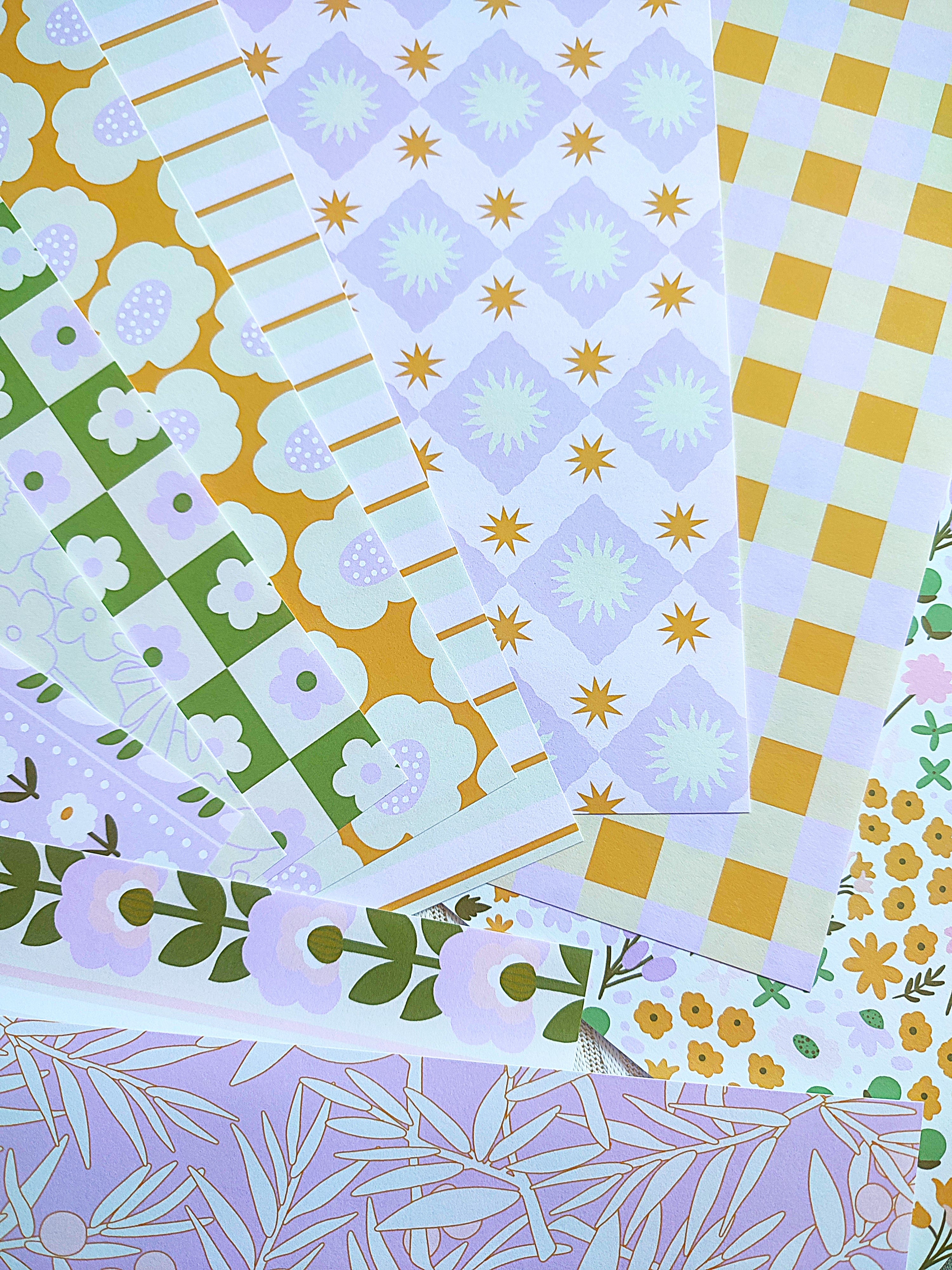 Set de papiers N°2 pour journaling/scrapbooking - 10 feuilles A5