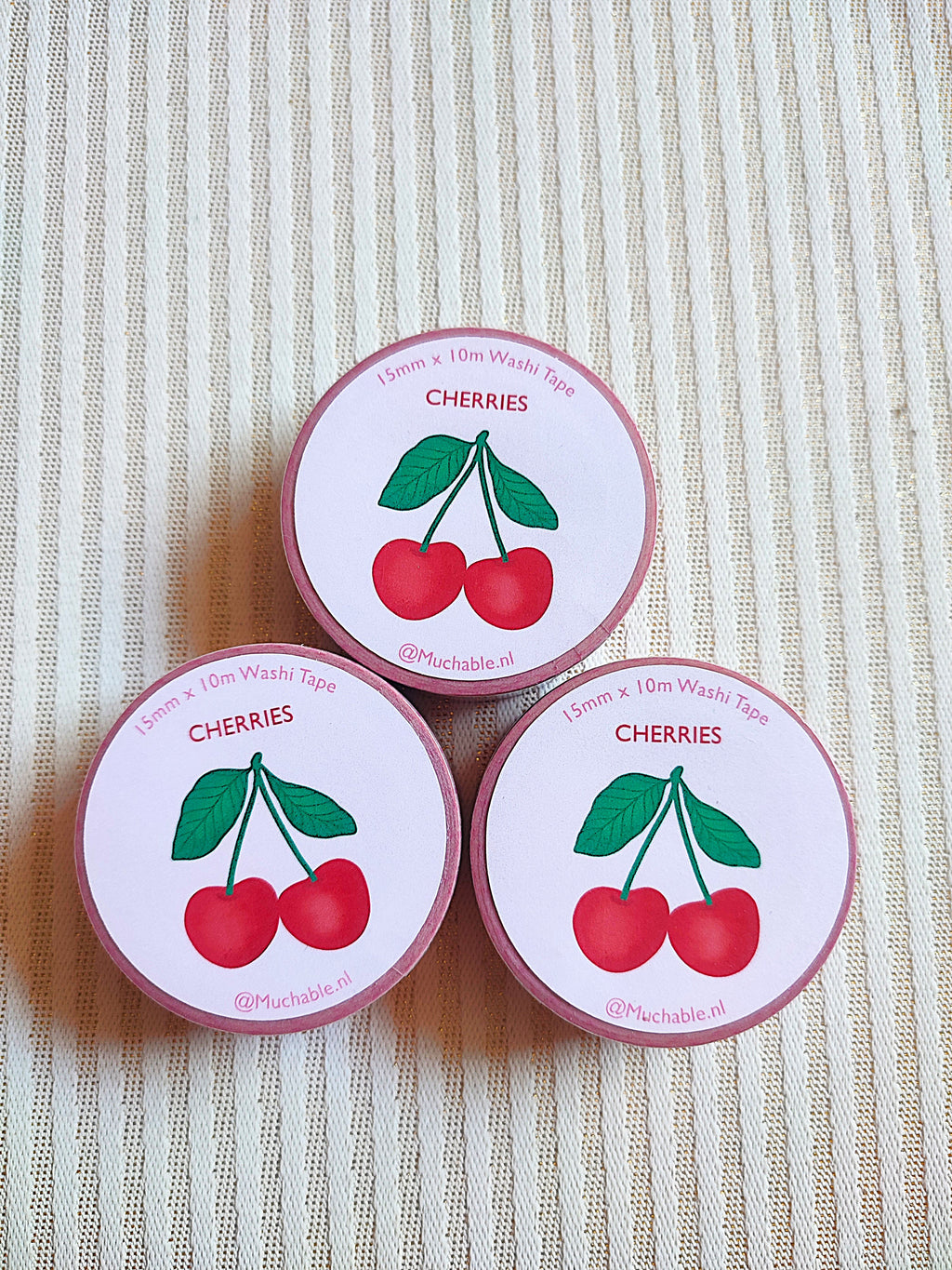 Washitape - Illustration cerises