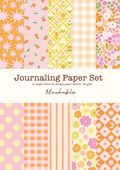 Set de papier pour journaling/scrapbooking orange - 10 feuilles A5