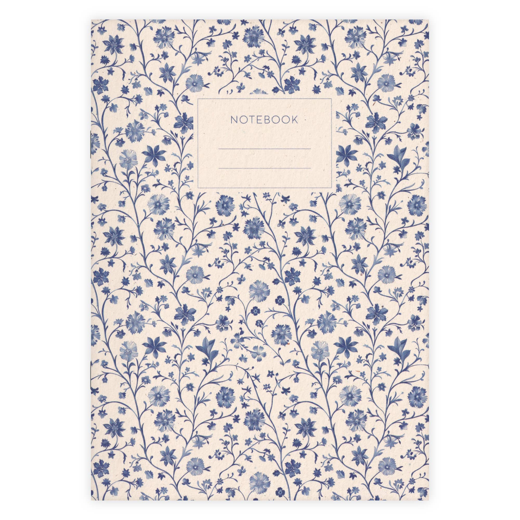 Cahier A5 - Fleurs bleues
