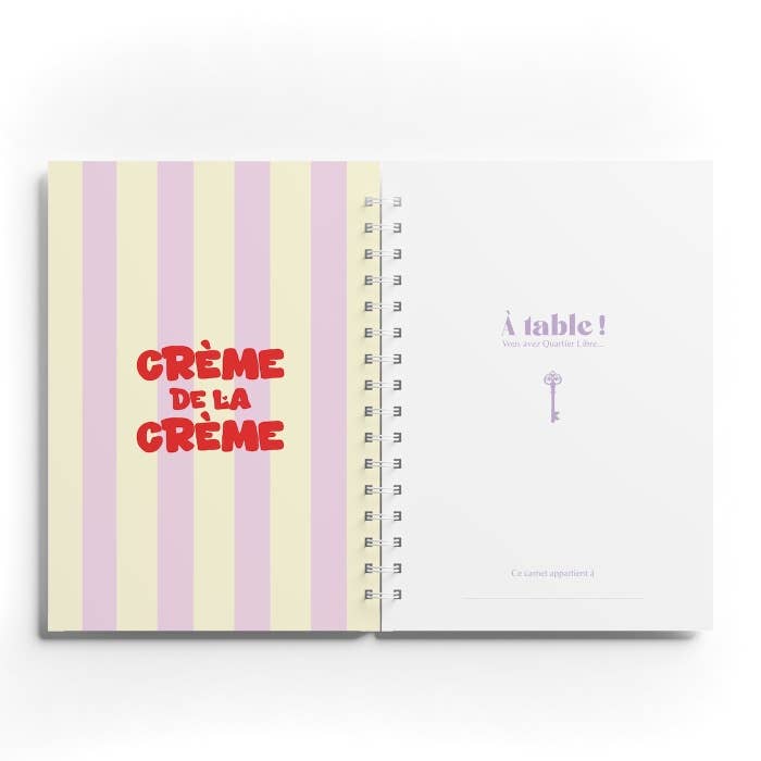 Carnet de Recettes - Crème de la Crème