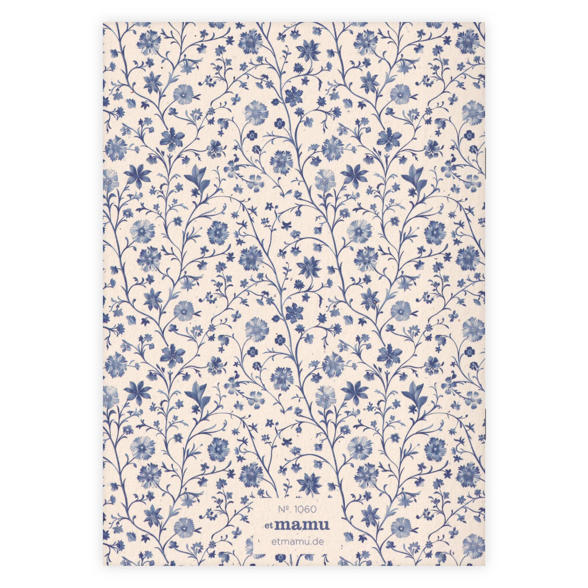 Cahier A5 - Fleurs bleues