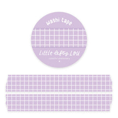 Washi tape - Quadrillés lilas