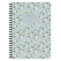 Carnet A5 - Floral bleu