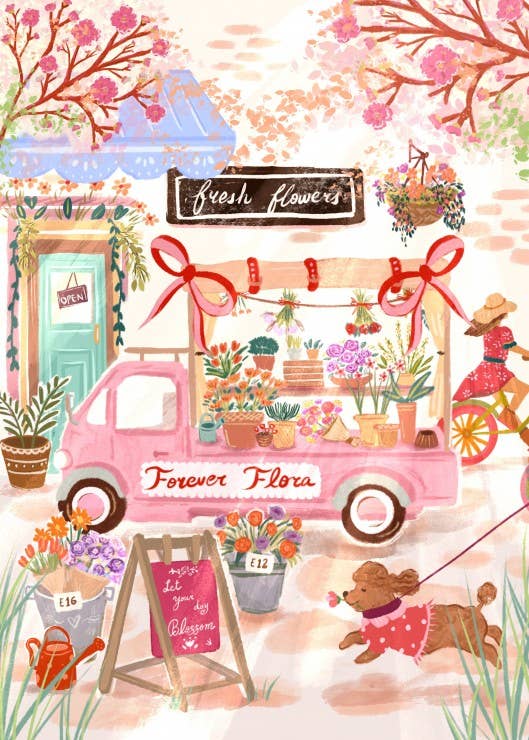 Puzzle 500 Pièces - Forever Flora, Flower Truck