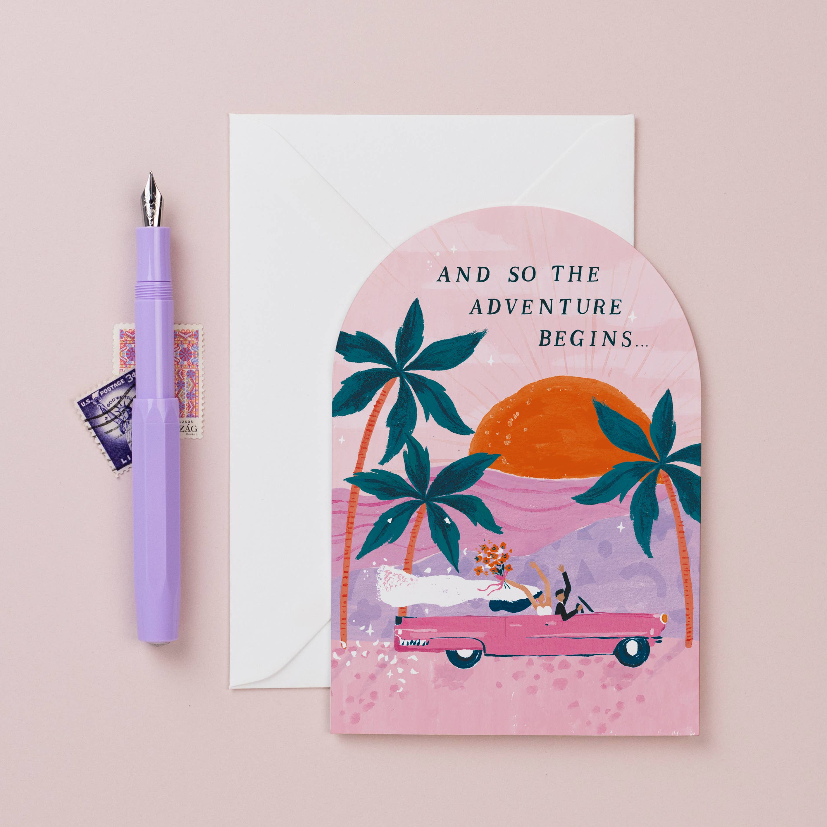 Carte de mariage - And so the adventure begins