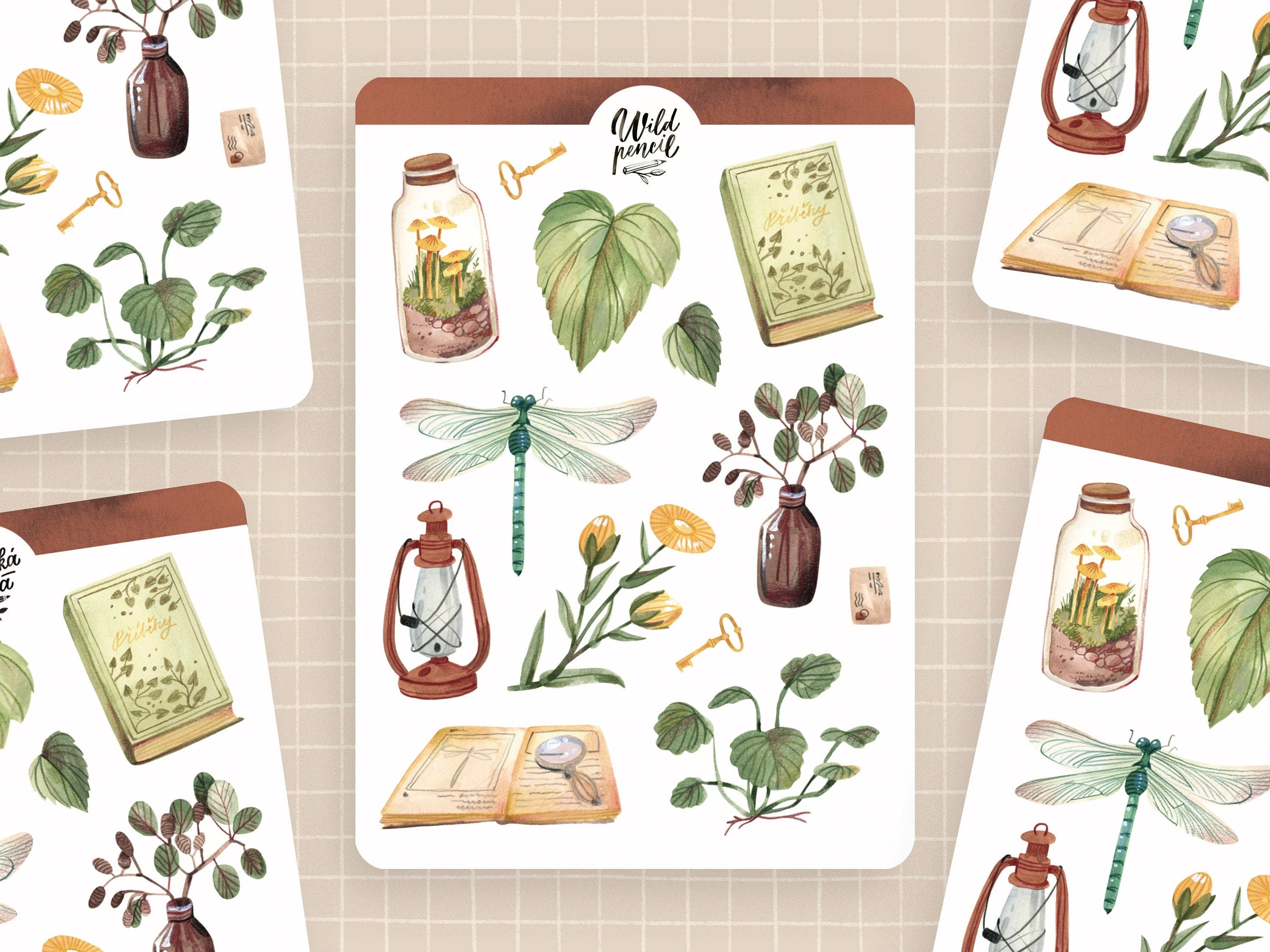 Planche d'autocollants — Botanica