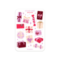Feuille d'autocollants A6 - Cadeaux de Noël