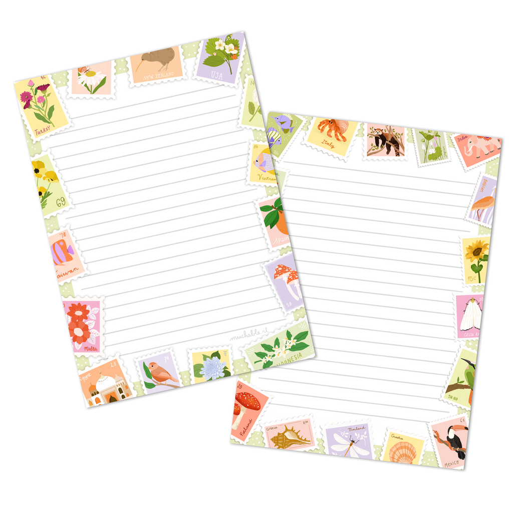 Bloc-notes A5 - Timbres