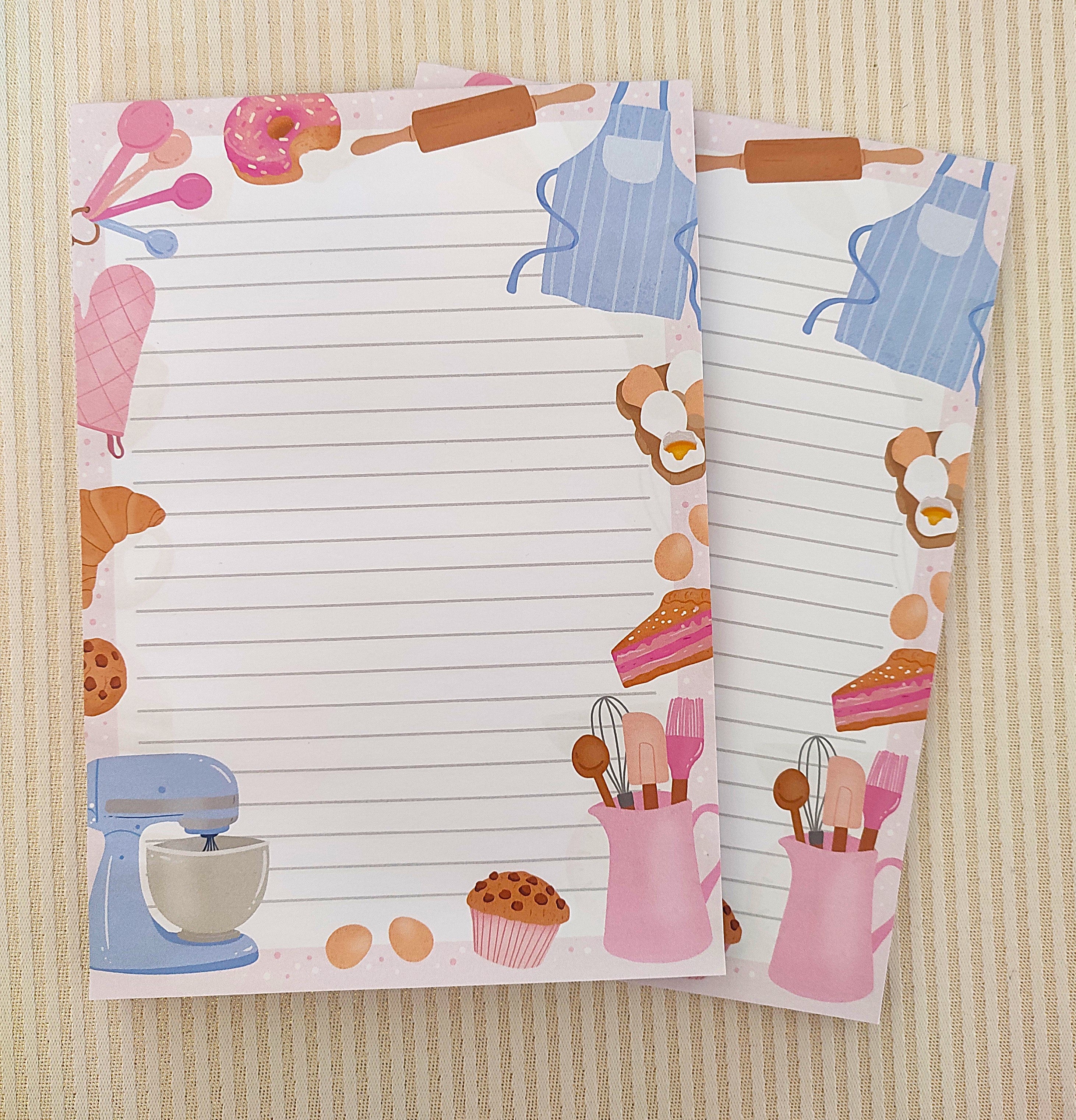 Bloc-notes A5 - illustration pâtisserie