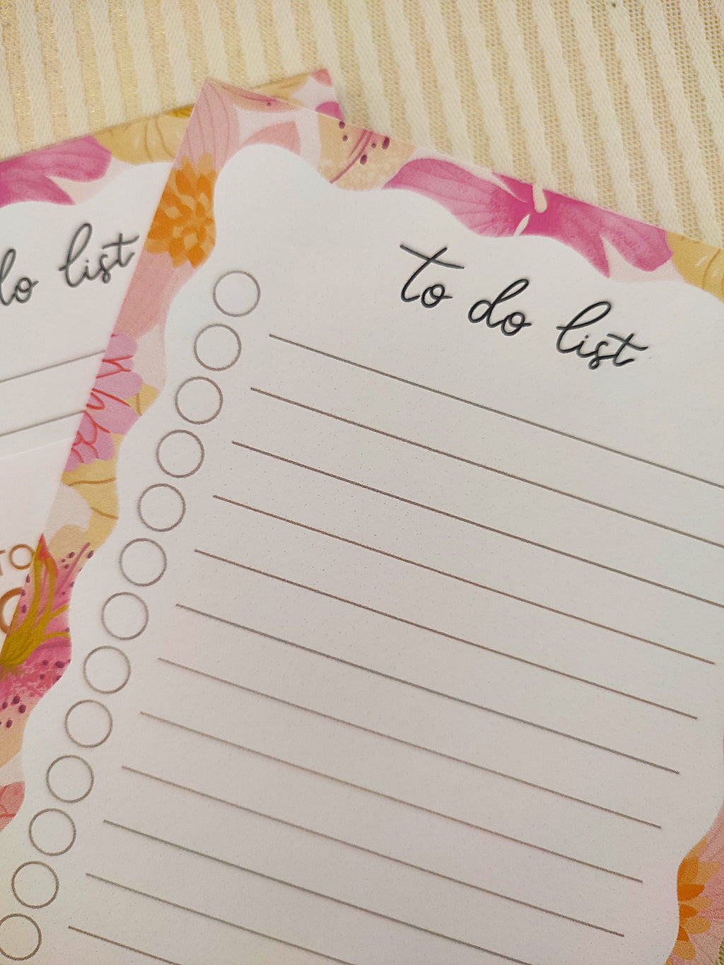 To do list A6 - Fleurs roses