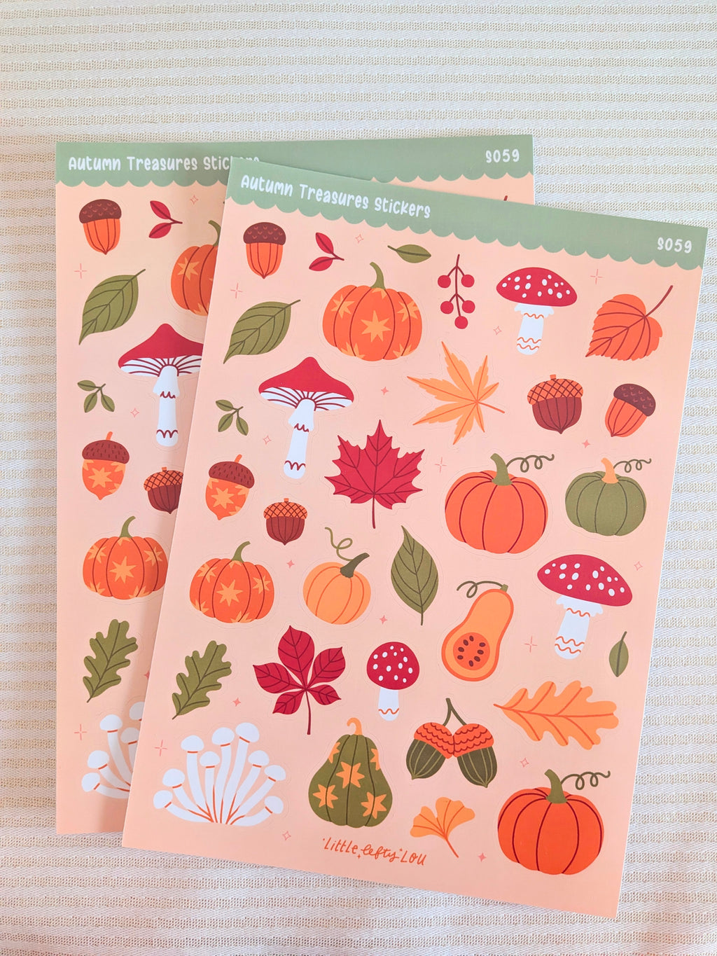 Feuille d'autocollants A5 - Trésors d'automne