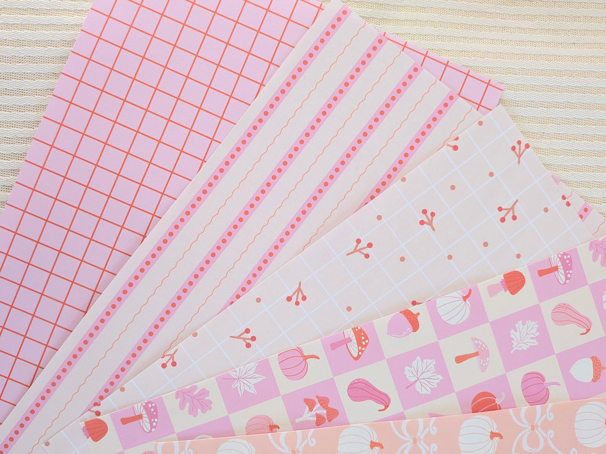 Set de papier pour journaling et scrapbooking, 10 feuilles A5, motifs automne