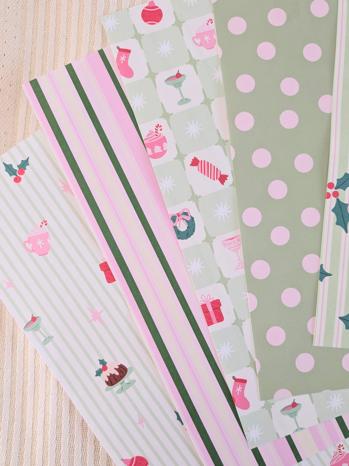 Set de papier pour scrapbooking/journaling, 10 feuilles A5, Noël