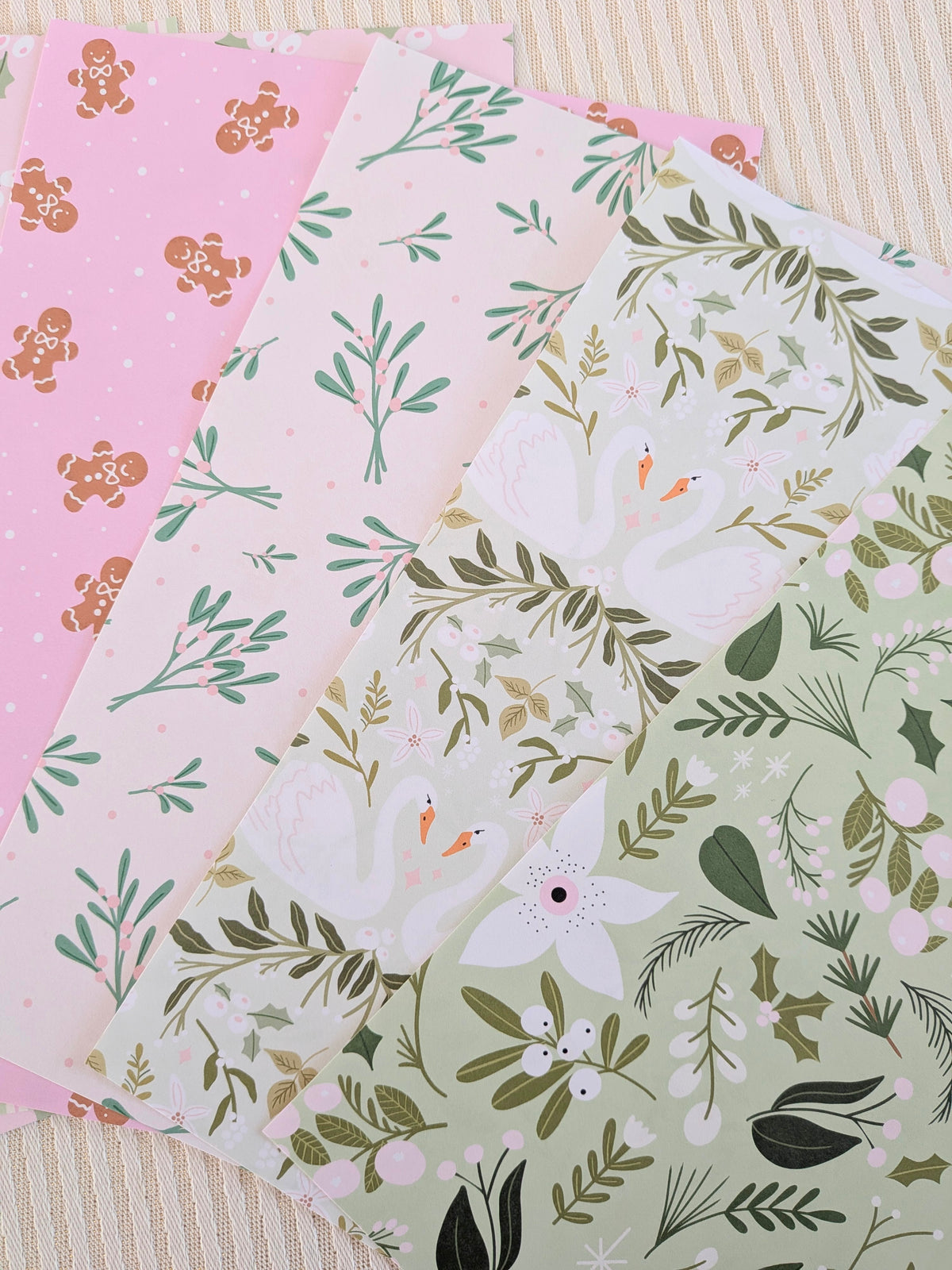 Set de papier pour scrapbooking/journaling, 10 feuilles A5, Noël