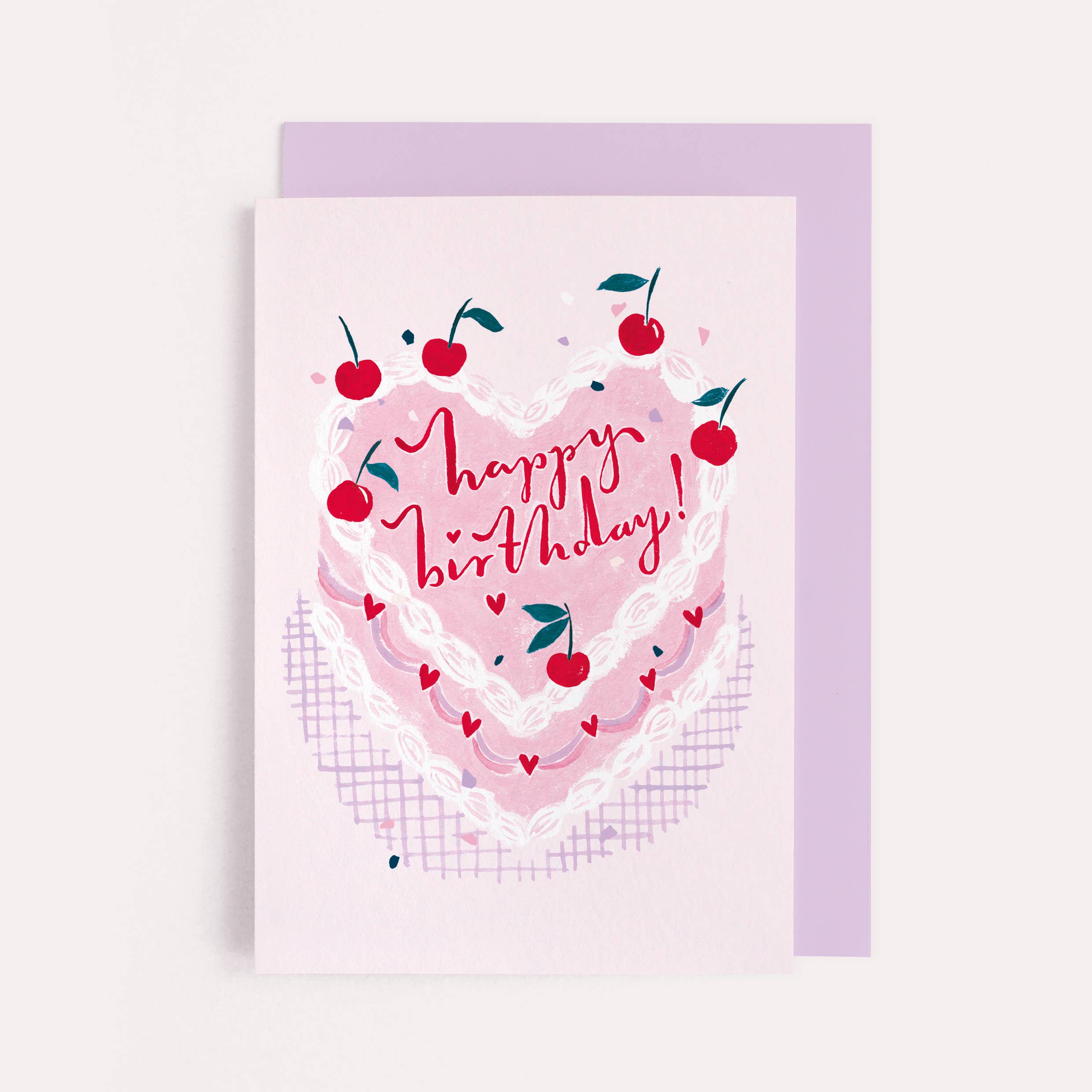 Carte d’anniversaire - Gâteau au beurre glacé kitsch