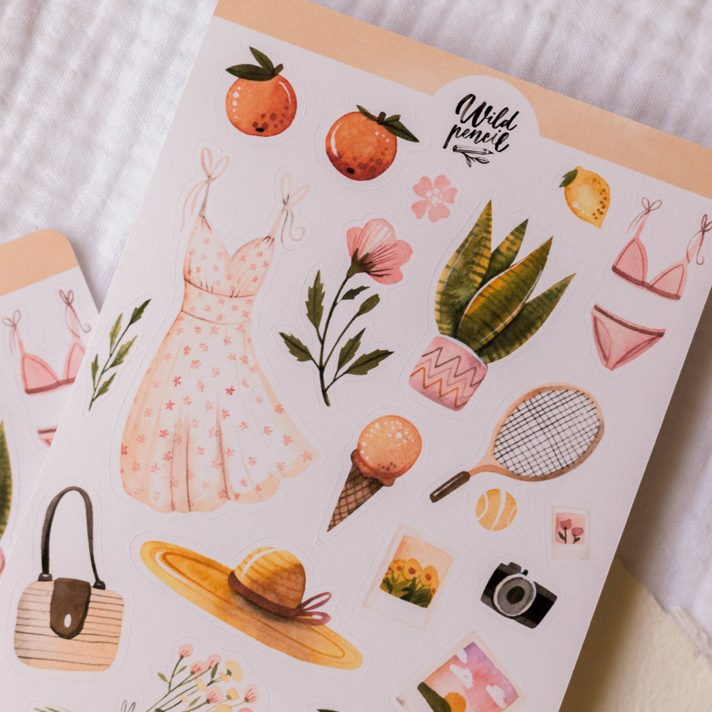 Planche d'autocollants — Summer