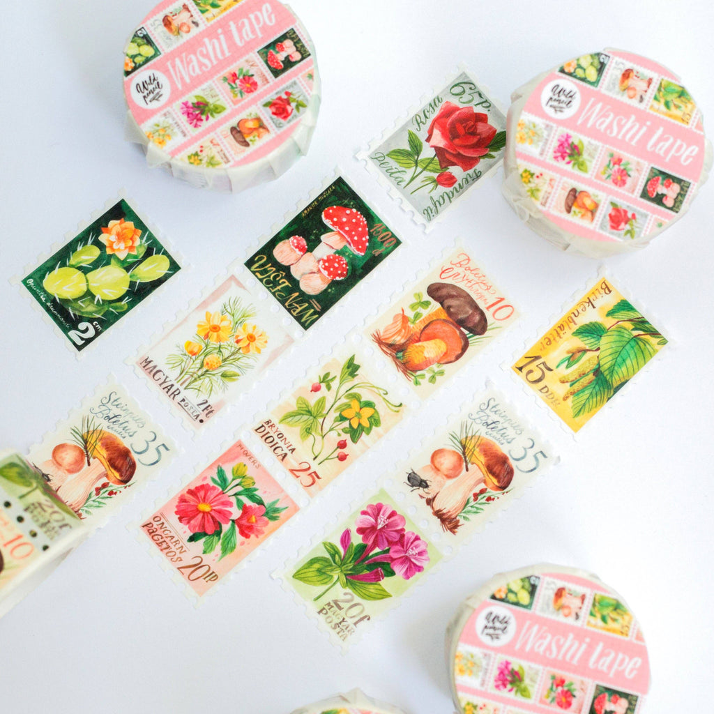 Ruban washi — Timbres botaniques