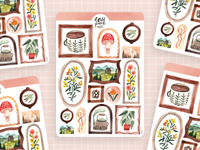 Planche d'autocollants — Tableaux