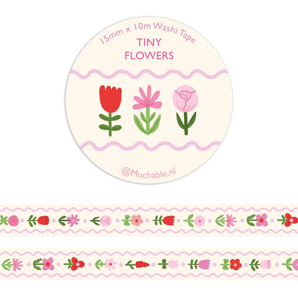 Washitape - Illustration petites fleurs