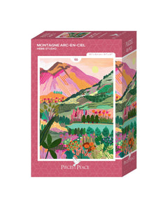 Mini-Puzzle 96 pièces - Rainbow Mountain