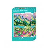 Mini-Puzzle 96 pièces - Lever de Soleil sur les Alpes