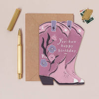 Carte d'anniversaire - Cowgirl