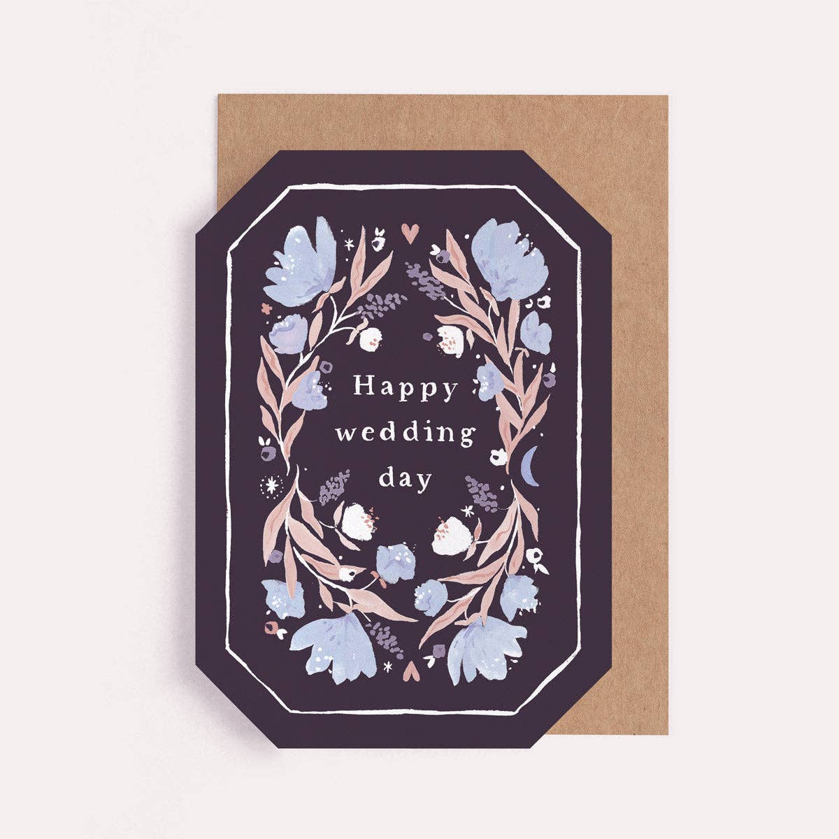 Carte de mariage - Florale "Happy wedding day"